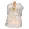 Kurt Adler 12" Ivory and Gold Floral Angel Christmas Tree Topper